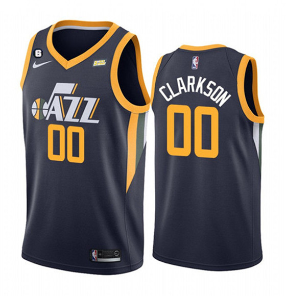 Men's Utah Jazz #00 Jordan Clarkson Navy Icon Edition With No.6 Patch Swingman Stitched Jersey,We sell and wholesale Men's Utah Jazz #00 Jordan Clarkson Navy Icon Edition With No.6 Patch Swingman Stitched Jersey on line form chian!